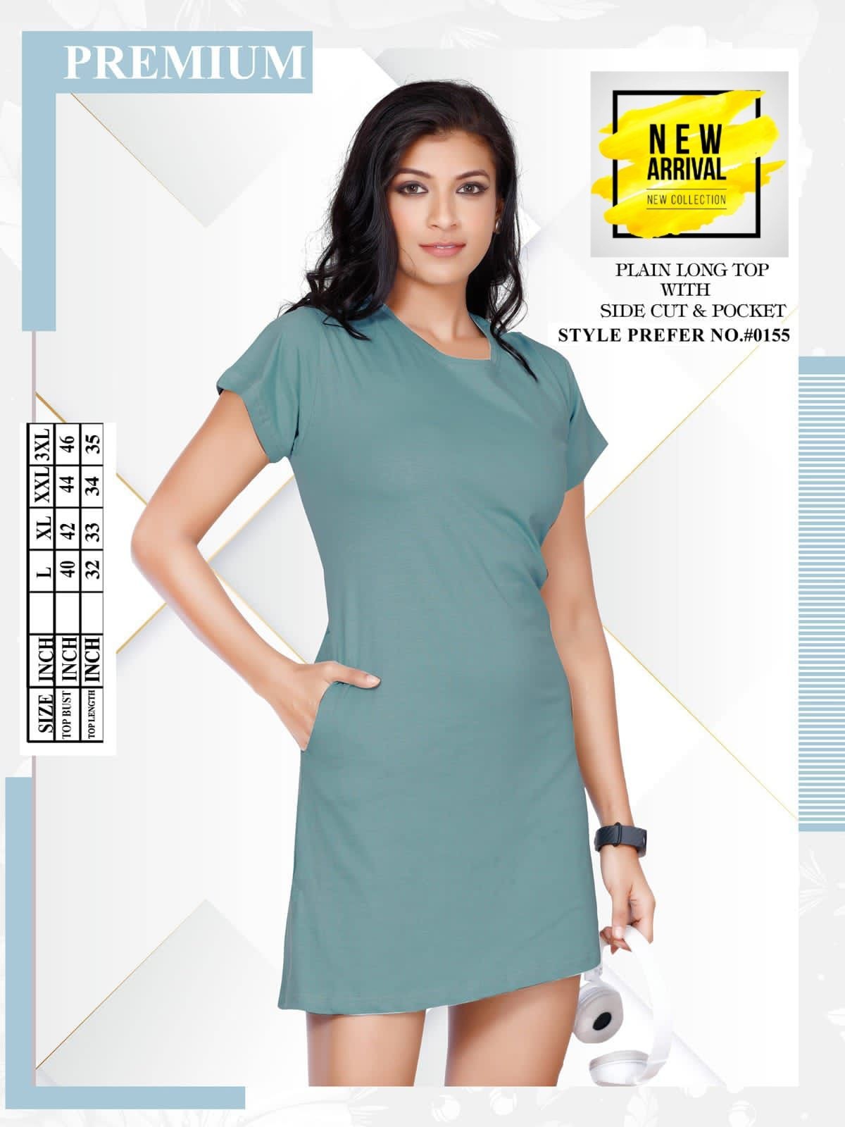Summer Special Vol At 0155 Long Top Night Wear Collection
